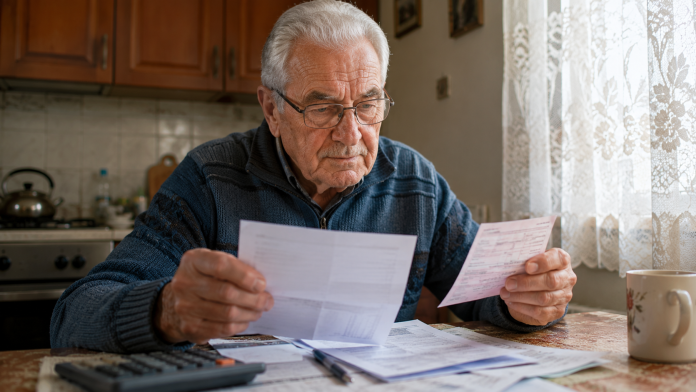 ajutor-financiar-pentru-pensionari.jpg Pensionar analizând informații despre ajutor financiar și pensie