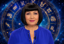 Horoscop iulie 2026. Neti Sandu anunță o lună a schimbărilor majore. Decizii, răsturnări de situație și noi direcții pentru toate zodiile Neti Sandu în prim-plan, fundal cu cerc zodiacal și simboluri astrologice luminoase.