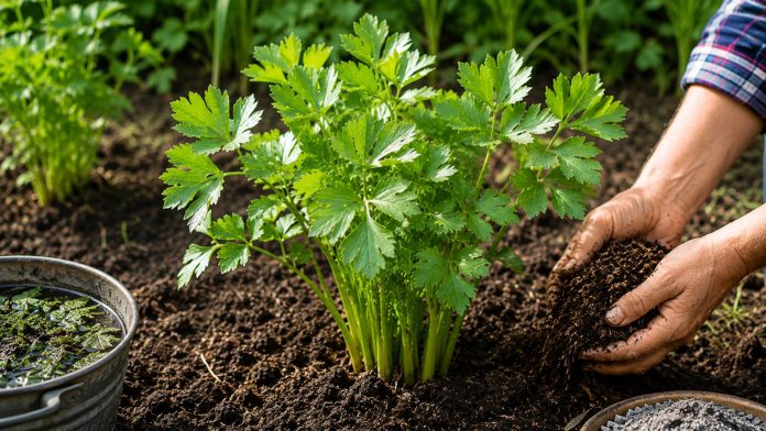 secretul-leusteanului-urias-in-luna-iunie.jpg Leuștean verde și bogat în grădină după fertilizarea naturală din luna iunie