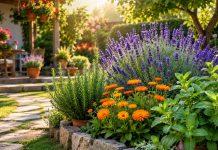 Căpușele evită aceste plante. Mulți români le au deja în curte fără să știe Lavandă și gălbenele cultivate într-o grădină de vară