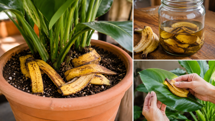 coji-banana-gradina-casa.jpg Coji de banană reutilizate în grădină și gospodărie