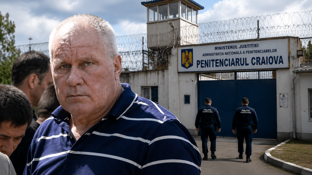 Imagine ilustrativă cu un penitenciar din România și garduri de securitate