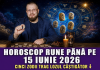 Horoscop Rune până pe 15 iunie 2026, cu maestrul Vechersky. Se deschid drumuri, se schimbă destine. Cinci zodii trag lozul câștigător Rune misterioase și simboluri zodiacale pe fundal astral