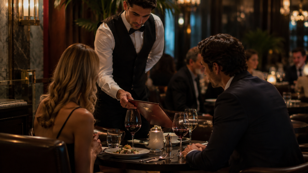 De ce ospătarul ridică meniul imediat după ce clientul face comanda într-un restaurant.