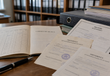 Carnet de muncă și adeverințe privind grupa I și grupa a II-a de muncă, alături de documente de pensie.
