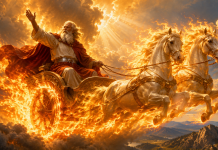 Icoană a Sfântului Proroc Ilie pe un fundal luminos, simbolizând marea sărbătoare ortodoxă din 20 iulie.