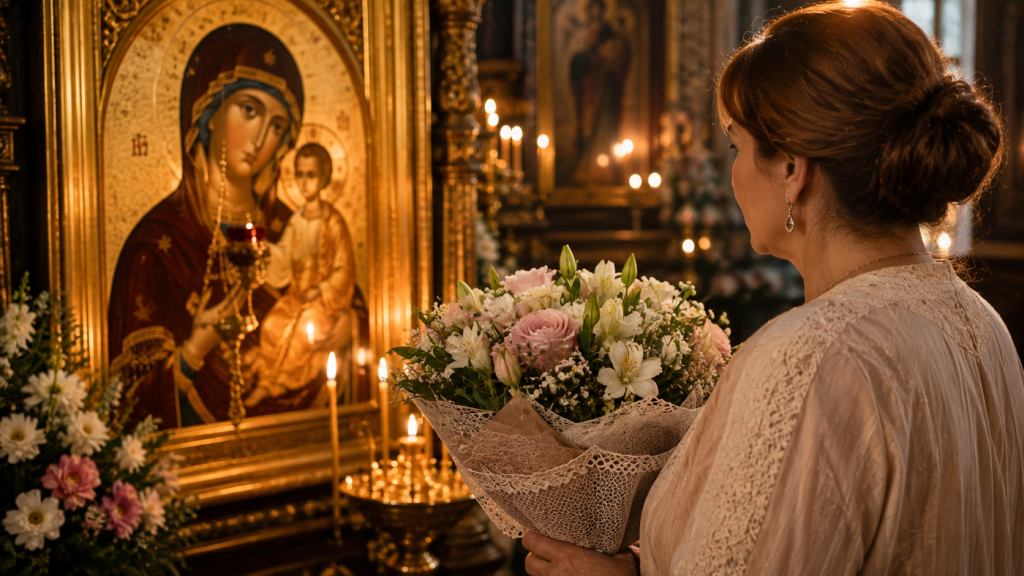 Urări de Sfânta Maria Mare pe 15 august și explicația despre tradiția de a spune „La mulți ani” de Adormirea Maicii Domnului.