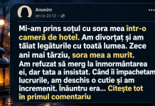Mi-am prins soțul cu sora mea într-o cameră de hotel. Zece ani mai târziu, după moartea ei, am aflat adevărul Femeie care descoperă după zece ani adevărul despre întâlnirea dintre soțul ei și sora sa.