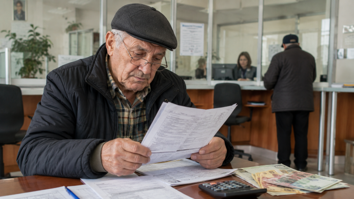 venituri-pensie-inainte-2001.jpg Pensionar care verifică documentele pentru veniturile obținute înainte de aprilie 2001.