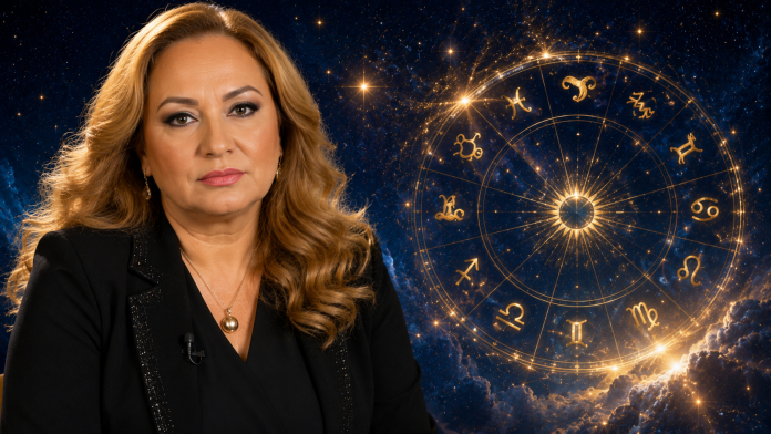cristina-demetrescu-horoscop-septembrie.jpg Cristina Demetrescu și simbolurile zodiacale pentru horoscopul începutului lunii septembrie 2026.
