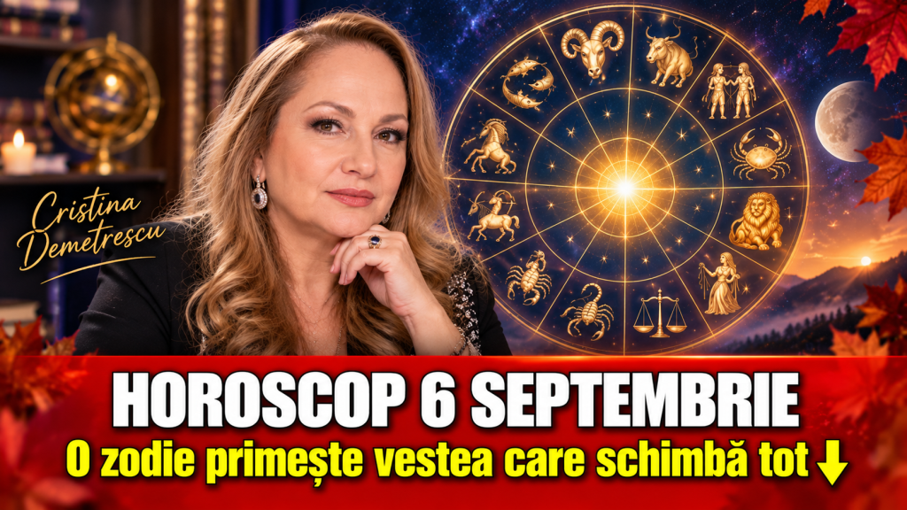 Horoscop Cristina Demetrescu pentru 6 septembrie 2026 și previziunile celor 12 zodii