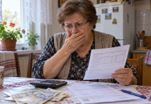 Pensionarii cu venituri peste 3.000 de lei pierd bani în fiecare lună. Cât se oprește din pensie și cum se calculează CASS Pensionară care calculează cât îi rămâne din pensia brută de 4.000 de lei după CASS și impozit