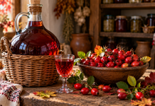 Vin de măceșe făcut în casă. Rețeta tradițională și secretul pentru a ieși aromat și limpede Vin de măceșe preparat în casă după rețetă tradițională