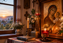 E Sfânta Maria Mică! Ce trebuie să faci prima dată dimineața pe 8 septembrie. Obiceiul păstrat din bătrâni Icoana Maicii Domnului și candelă aprinsă în dimineața de Sfânta Maria Mică