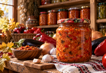 Ai pus zacuscă pentru iarnă? Semnul de pe capac pe care să nu-l ignori. Borcanul nu trebuie gustat dacă îl observi Borcan de zacuscă cu capac bombat, semn că alimentul nu trebuie consumat