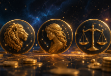 Trei zodii care pot da lovitura la bani în toamna 2026. Pentru ele, septembrie deschide ușa câștigurilor Trei semne zodiacale asociate cu oportunități financiare în toamna anului 2026.