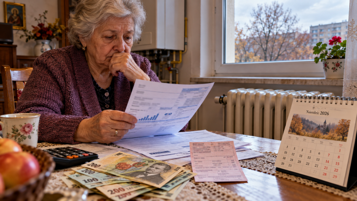 ajutor-incalzire-noiembrie-2026.jpg Pensionară într-o locuință din România, lângă calorifer, cu facturi la gaze și bani pe masă, pentru articolul despre ajutorul de încălzire din noiembrie 2026.
